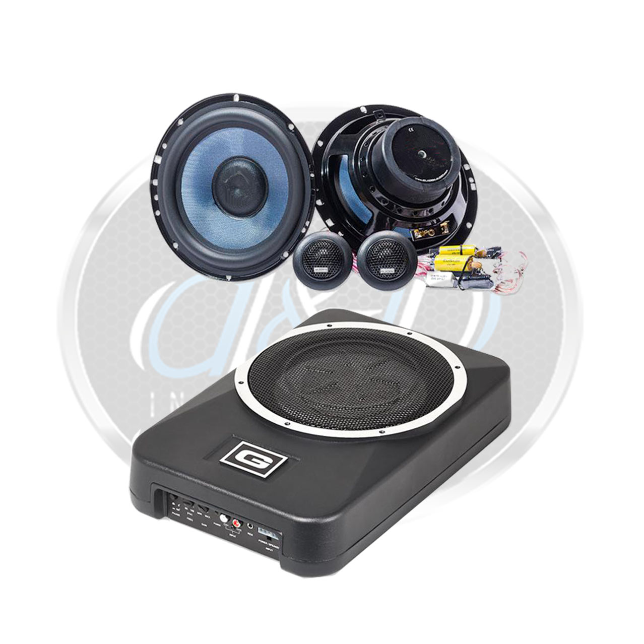 grind Picasso Wolkenkrabber Audio upgrade Toyota Aygo - pakket 2 - D&B Inbouwstation