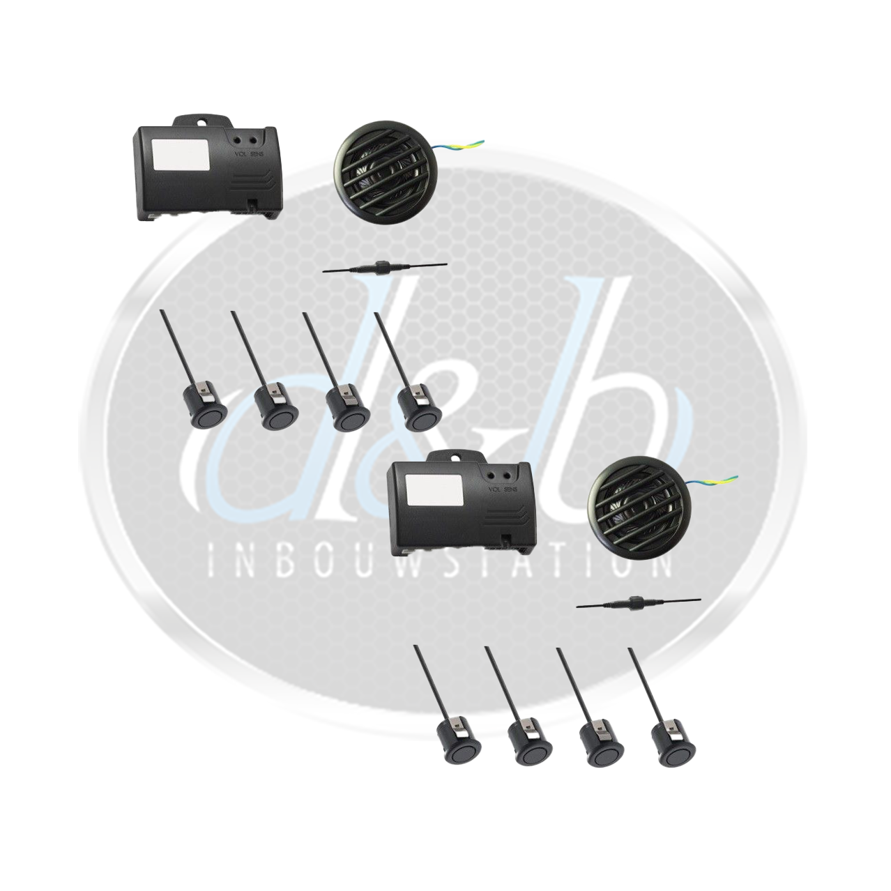 Parkeersensoren Navinc voor PDC-SET-17F + achter PDC-SET-17R set