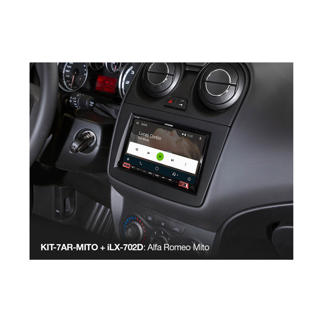Alpine iLX-702D radio pasklaar Alfa Romeo Mito