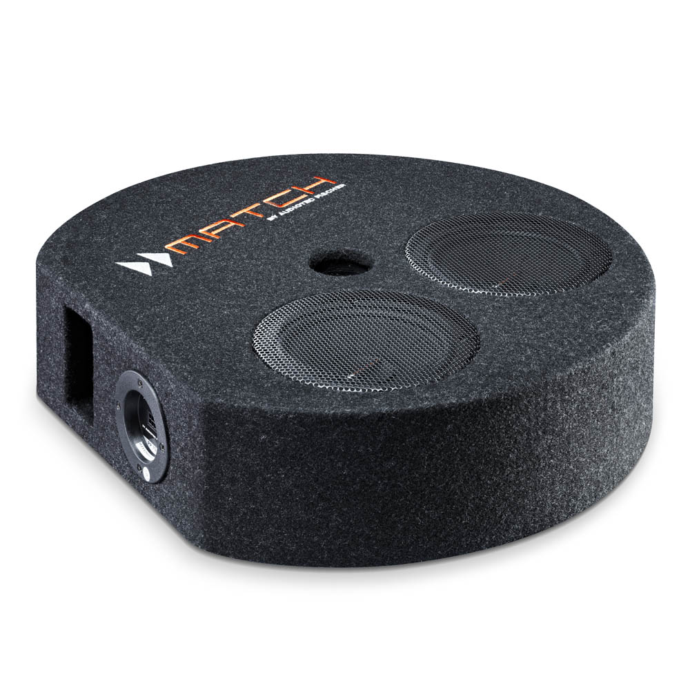 Match PP 7S-D - ronde basreflex subwoofer met 2 x 16,5 cm - Afbeelding 2