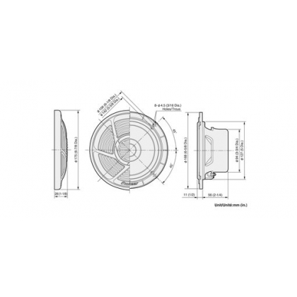 PIONEER TS-MR1600 SPEAKERS - Afbeelding 2