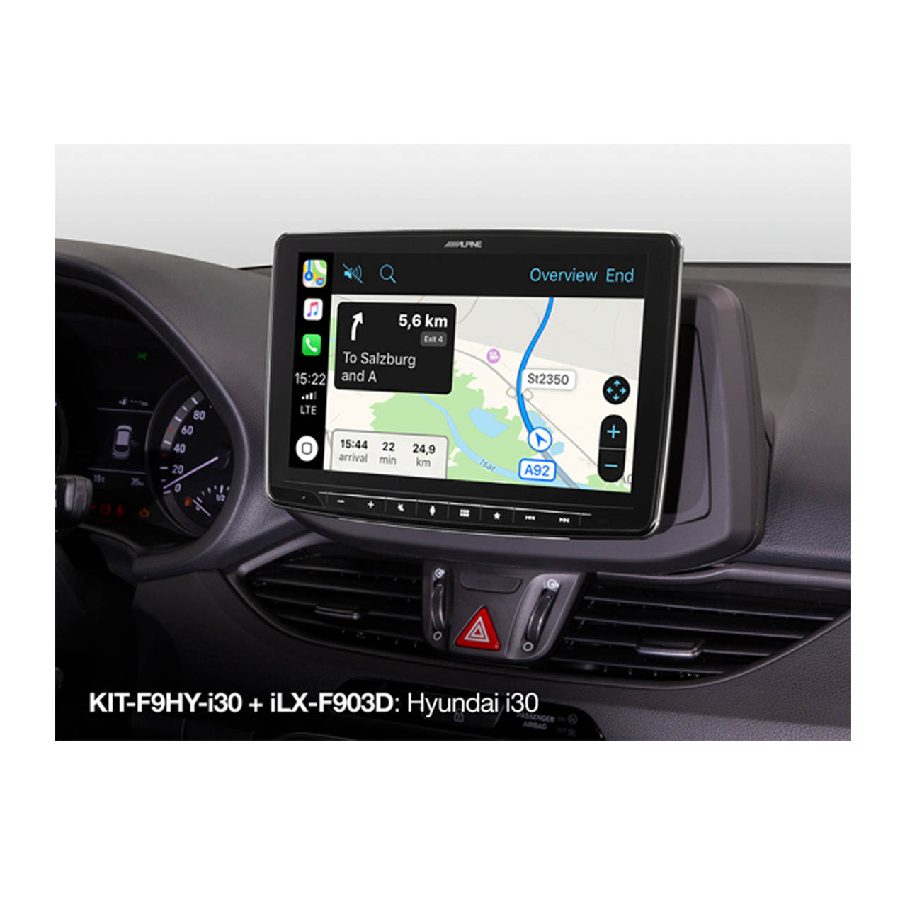 Alpine iLX-F903D radio pasklaar Hyundai i30 - Afbeelding 2