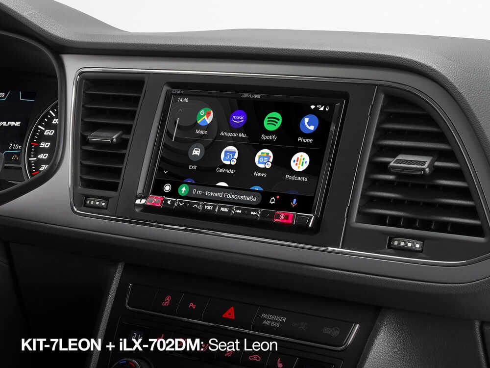 Alpine iLX-702DM radio pasklaar Seat Leon