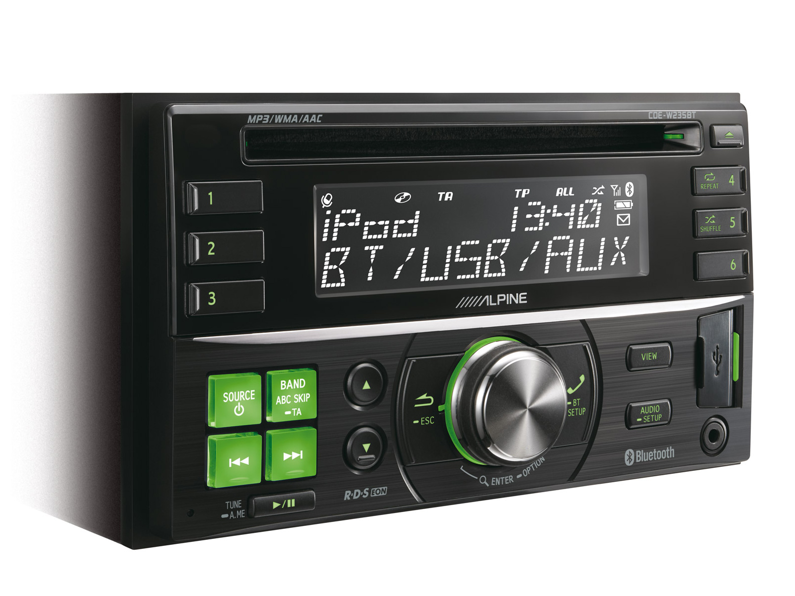 Alpine CDE-W235BT - 2-DIN CD Ontvanger met geavanceerde Bluetooth - Afbeelding 3