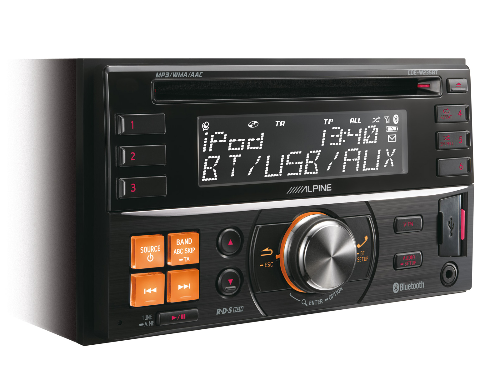 Alpine CDE-W235BT - 2-DIN CD Ontvanger met geavanceerde Bluetooth - Afbeelding 4