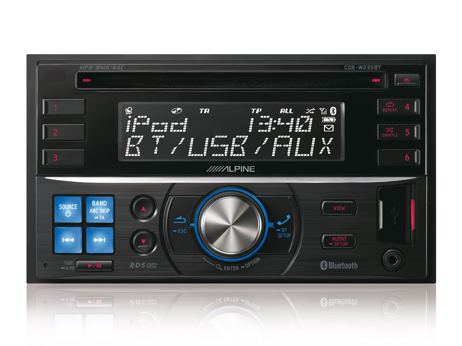 Alpine CDE-W235BT - 2-DIN CD Ontvanger met geavanceerde Bluetooth - Afbeelding 5