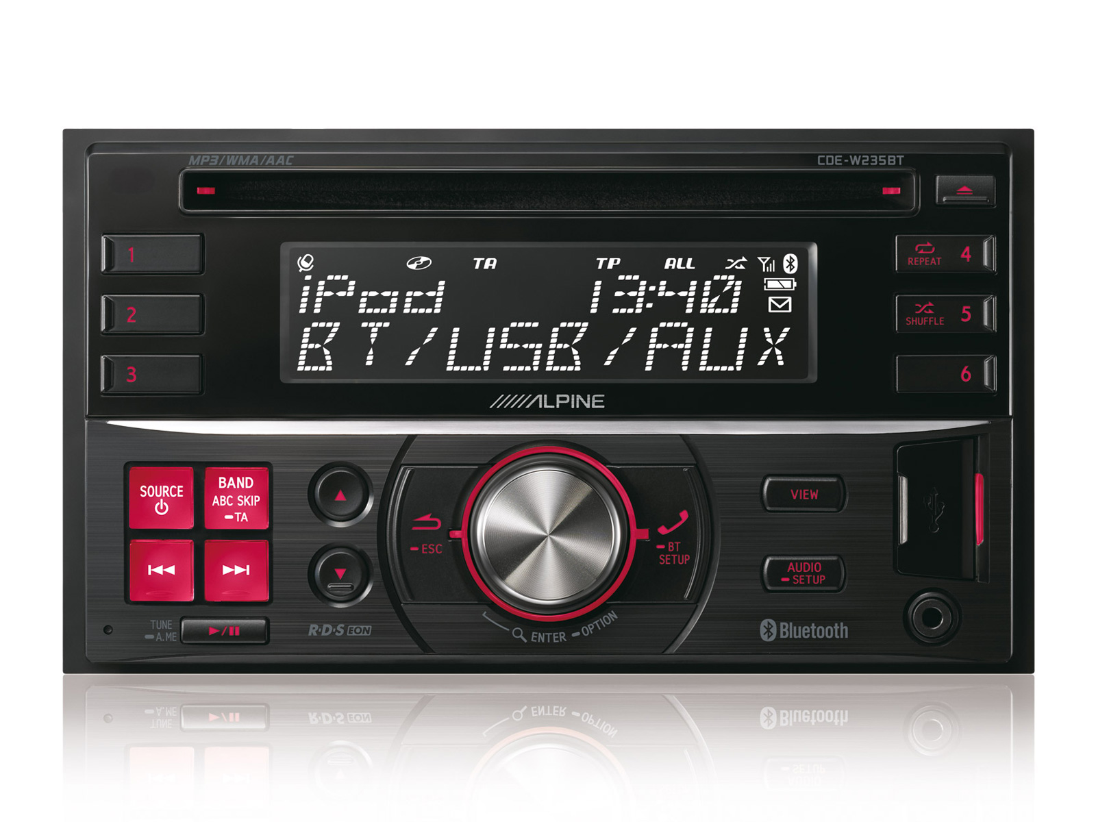 Alpine CDE-W235BT - 2-DIN CD Ontvanger met geavanceerde Bluetooth - Afbeelding 6