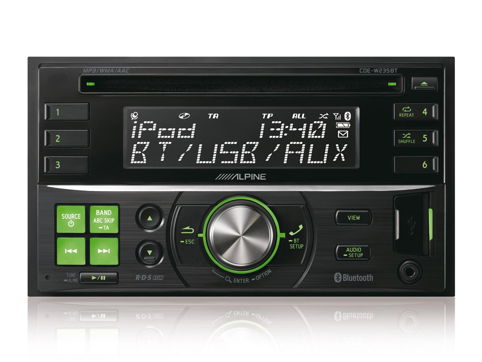 Alpine CDE-W235BT - 2-DIN CD Ontvanger met geavanceerde Bluetooth - Afbeelding 7