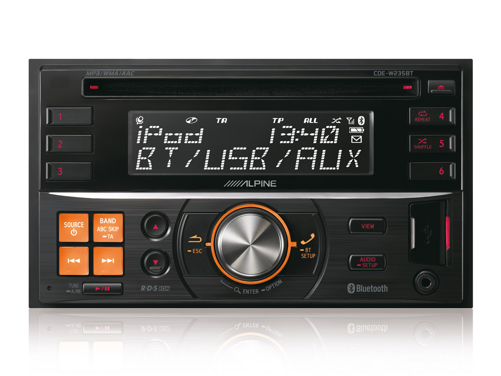 Alpine CDE-W235BT - 2-DIN CD Ontvanger met geavanceerde Bluetooth - Afbeelding 8
