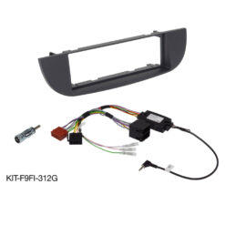 Alpine KIT-F9FI-312G - 9" Inbouwkit voor Fiat 500 (Type 312: 2007 - 2014) Grey