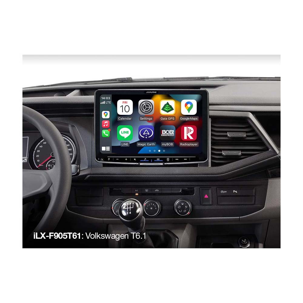 Alpine ILX-F905T61 - 9" Digital media station set voor VW Transporter T6.1