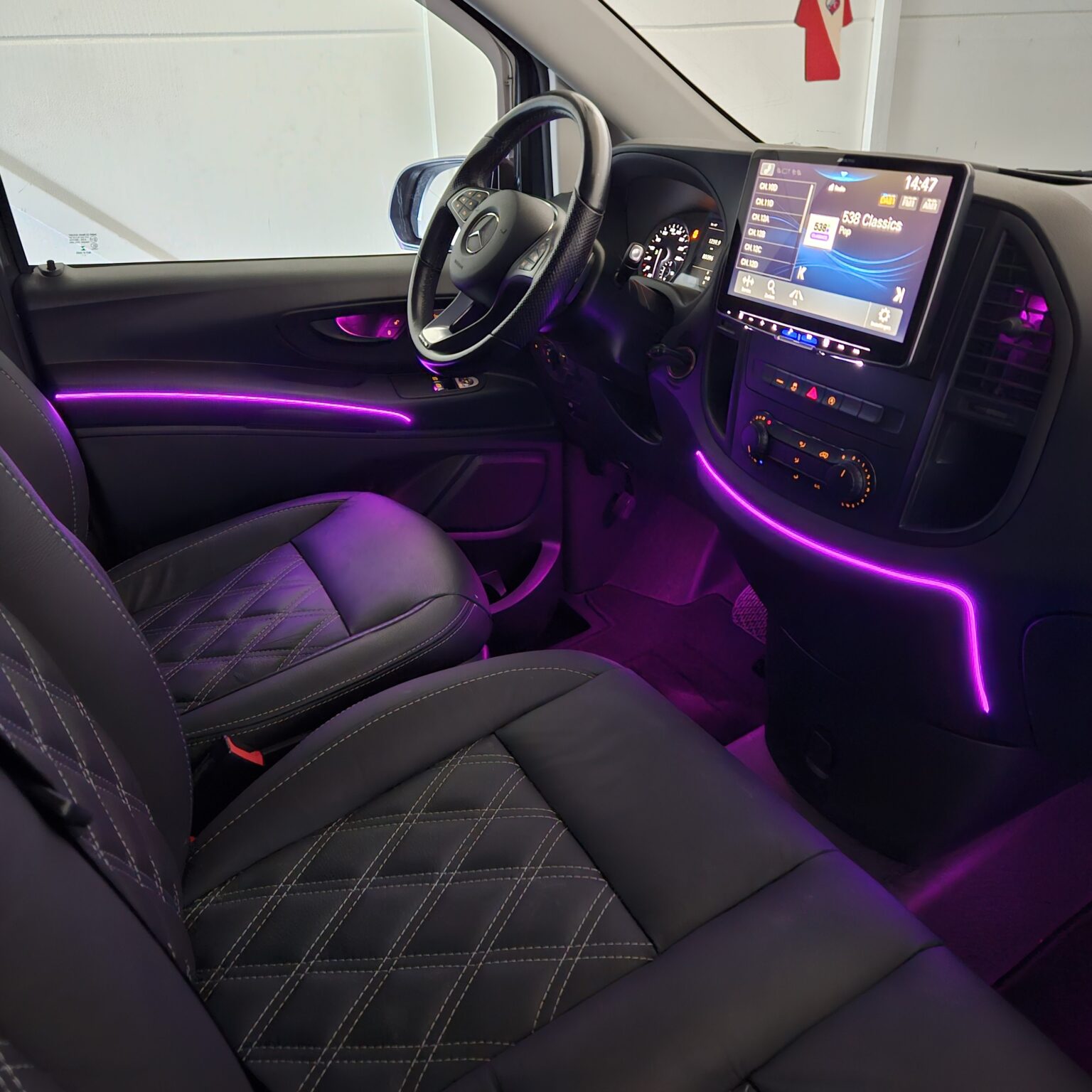 Paars ambient light vito W447