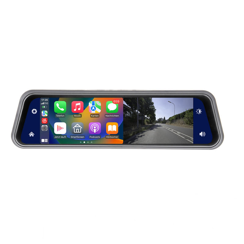 AMPIRE smartphone spiegelmonitor 22,9 cm (9'') met AHD Dashcam en RVC-ingang (AHD)