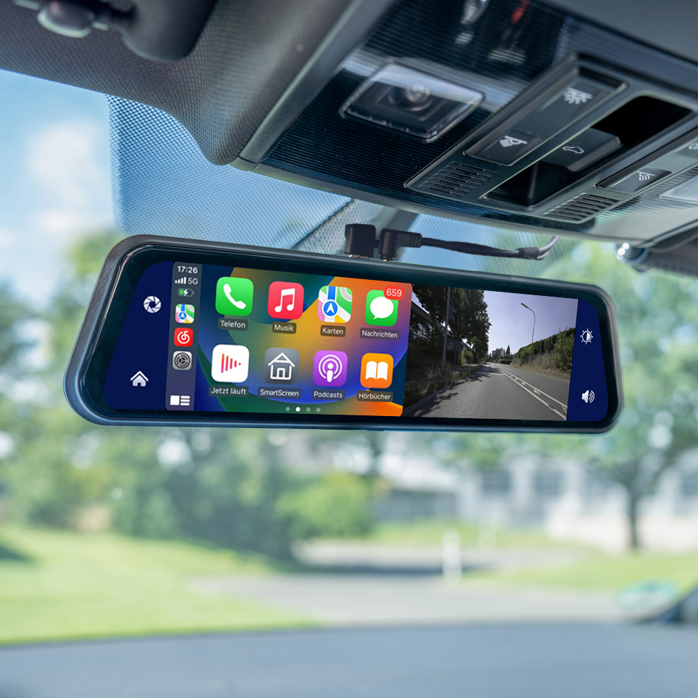 AMPIRE smartphone spiegelmonitor 22,9 cm (9'') met AHD Dashcam en RVC-ingang (AHD) - Afbeelding 5